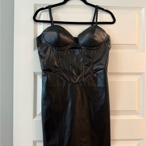 Black Leather Dress